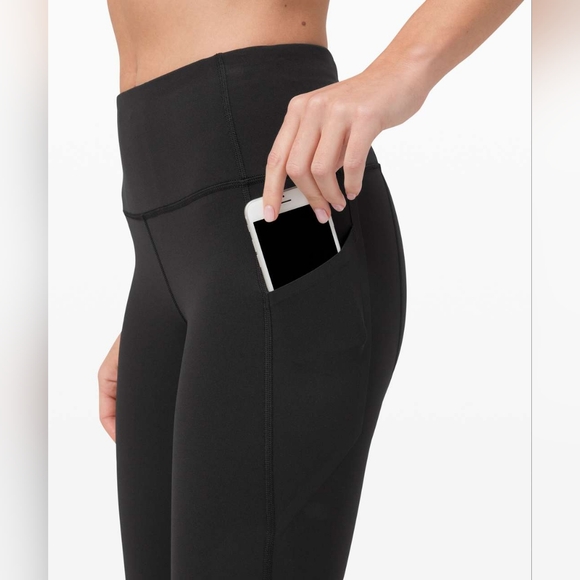 Lululemon Pace Rival High-Rise Crop 22" | Black | Size 4 - Picture 5 of 14